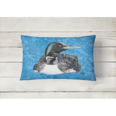 Loon Outdoor Reversible Throw Pillow