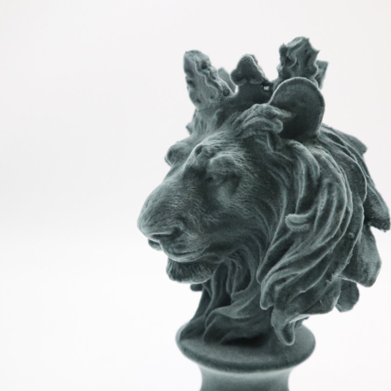 Sculpture de lion Aadishiv, Vert