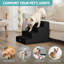 Escalier pour chien plus large à 3 niveaux avec escalier antidérapant pour les vieux chats, chiots et petits chiens-1255256868-1258408199