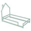Lit de tête de lit simple en bois avec clôtures-1339399126