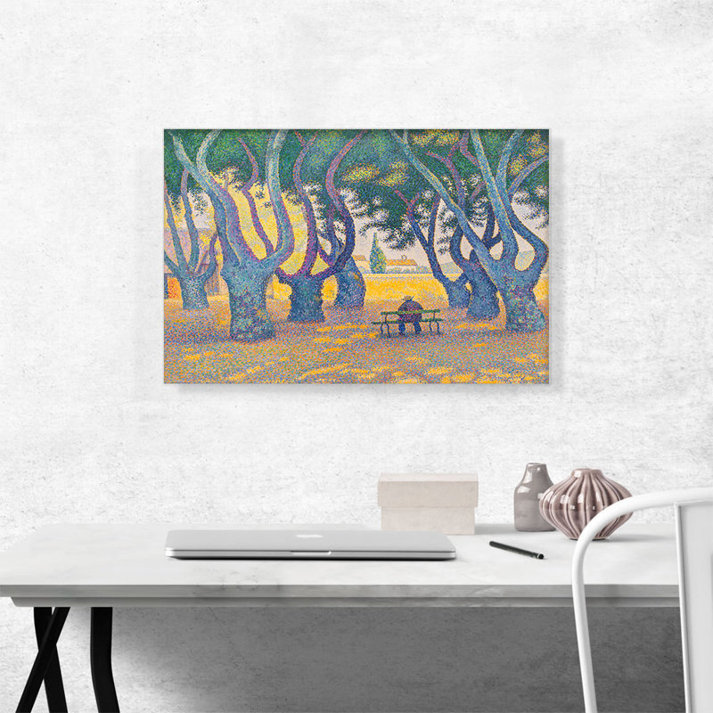 "Place des Lices" par Paul Signac, reproduction d'art sur toile tendue, H 18 po x l 26 po x P 1,5 po
