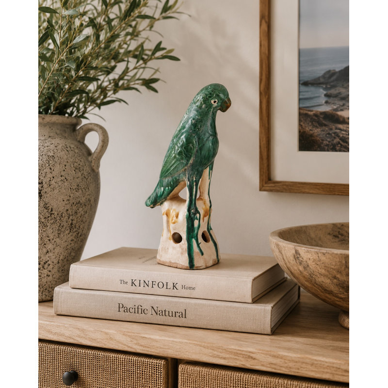 Animals Figurines & Sculptures, Green, 10" H x 4" W x 5" D