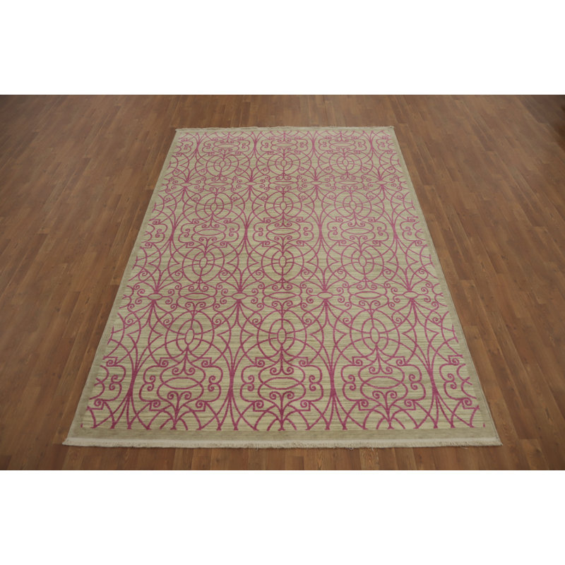 Tapis géométrique de style Gabbeh 6 x 9