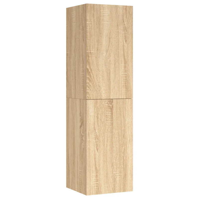 Dorminy H TV Stand, Sonoma Oak, 110cm H x 30.5cm W x 30cm D