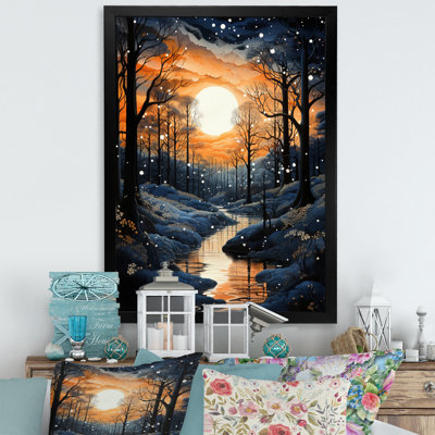 " Peach Forest Monochrome Canopy "