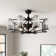 Ferris 35" 8 - Light Dimmable Crystal Ceiling Fan with Light Kit and Remote Control