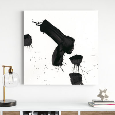 Reproduction d'art sur toile tendue, "Mon monochrome Gestures IV" par June Erica Vess