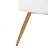 High Back Bench In Gold Steel And White Faux Leather-355180663-355180616