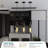 3-matte black transparent glass combination dimmable pendant light