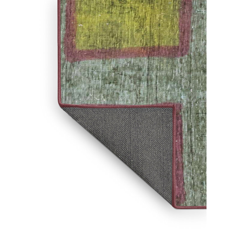 Abstract Indoor Rug, Rectangle 7' x 9'