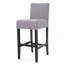 Tabouret de bar en tissu avec structure en bois massif-307417451