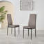 Modern Chrome and Concrete Effect Contemporary Dining Table & 6 Luxury Faux Leather Dining Chairs-912006429-911999345