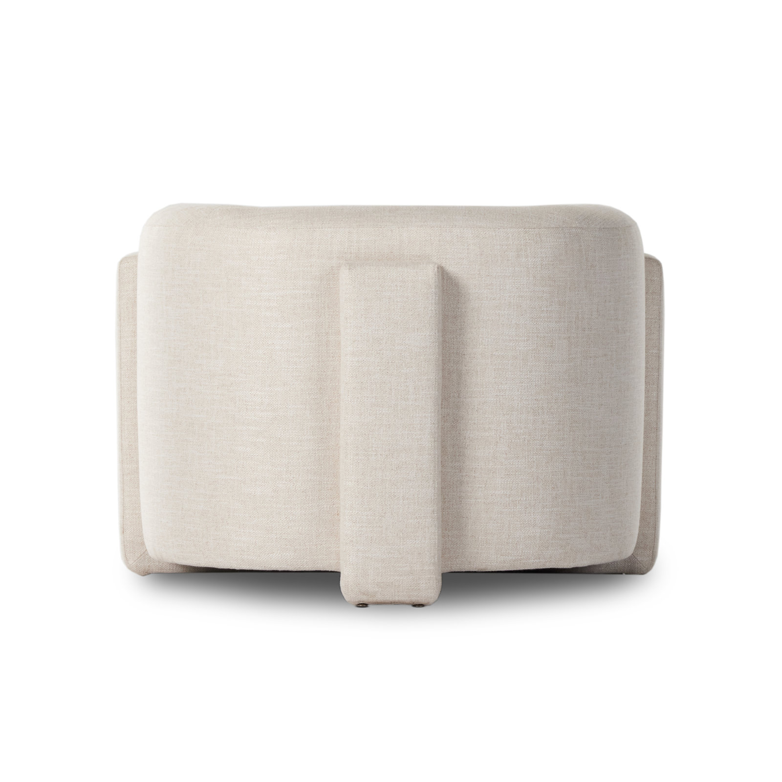 Rue Upholstered Barrel Chair, Dove Crescent Rayon / Viscose