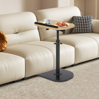 C-Shaped Side Table Small Coffee Table Laptop Stand