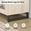 Armoire d'appoint moderne avec 2 portes en verre, commode d'appoint multifonctionnelle avec grand rangement et tablette réglable-934409832