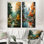 «Autumn Forest Collage», ensemble de 2 reproductions d'art sur toile