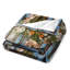 Daisies and Orange Blooms on Blue Chair Luxury Flanel Luxury-133233377