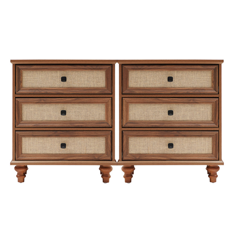 6 - Drawer Accent Chest, Walnut