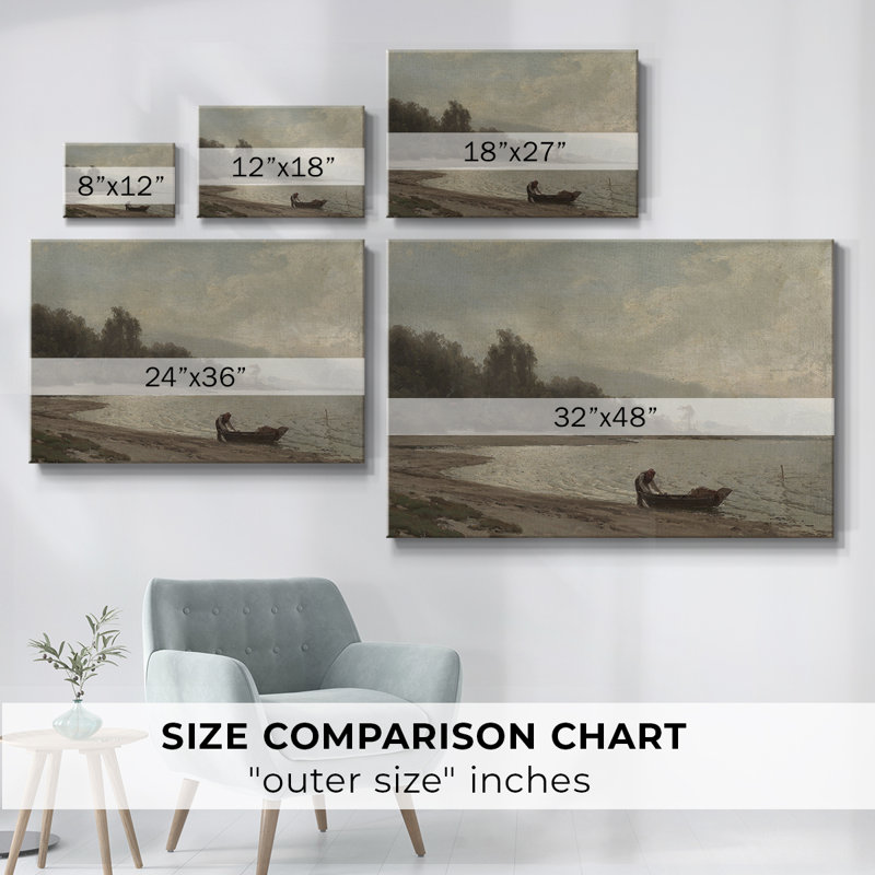 Paysage rétro - DCCCLxxxix, H 13 po x l 19 po, Toile tendue