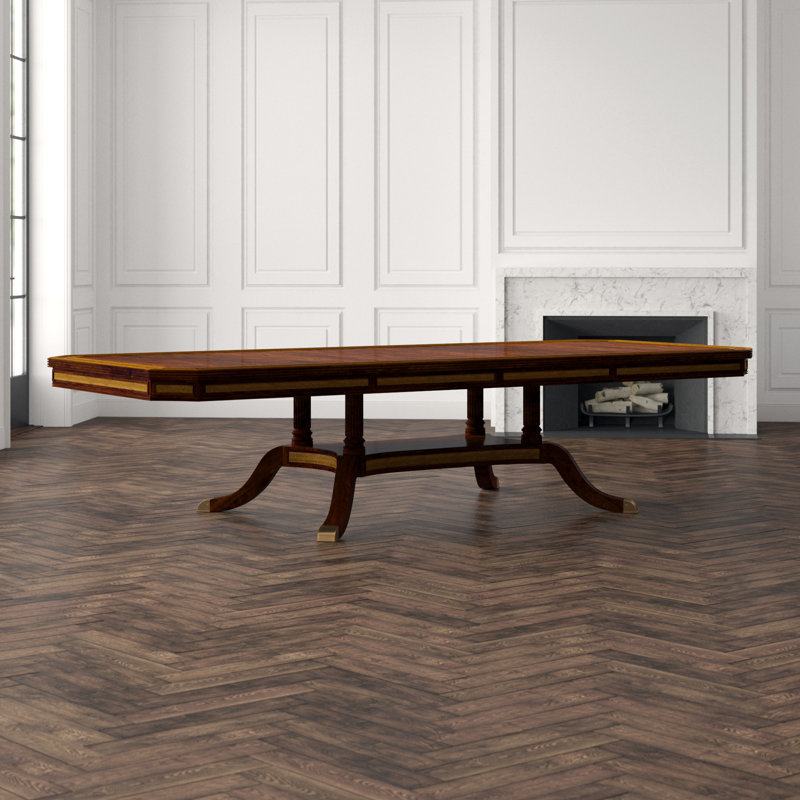 English Cabinet Maker Mahogany Wood Dining Table