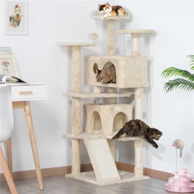 146cm H Cat Tree, Beige