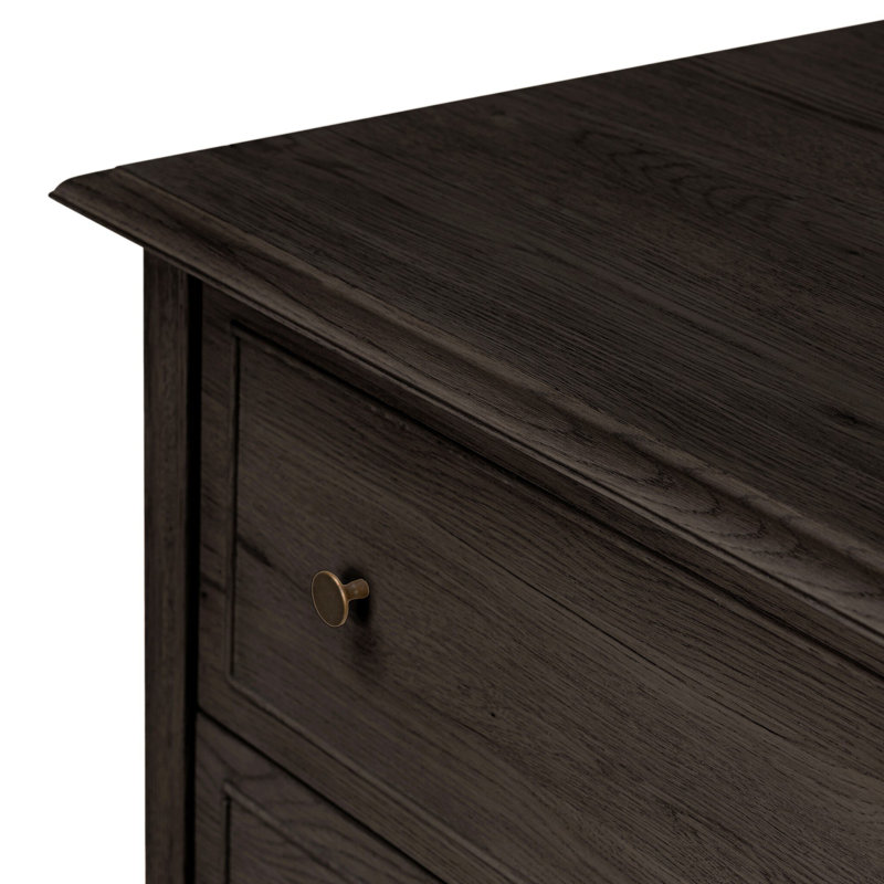 Maggie Tall Chest-Aged Smoked Oak, Smoked Black Oak