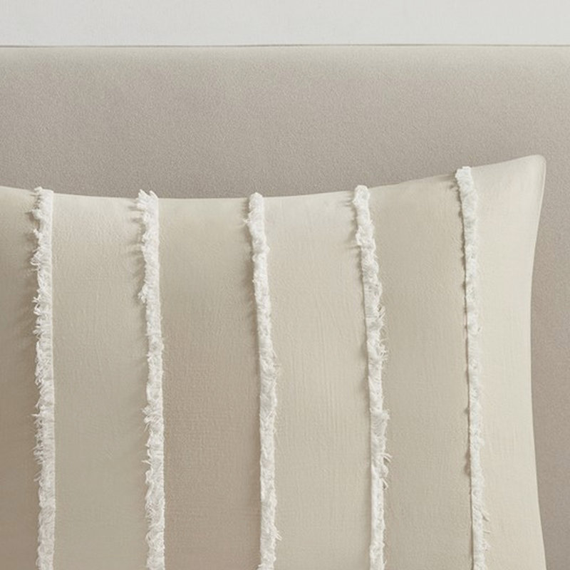 Housse de couette en coton rayé double / grand avec attaches intérieures et fermeture à boutons avec literie multicolore pour chevauchement