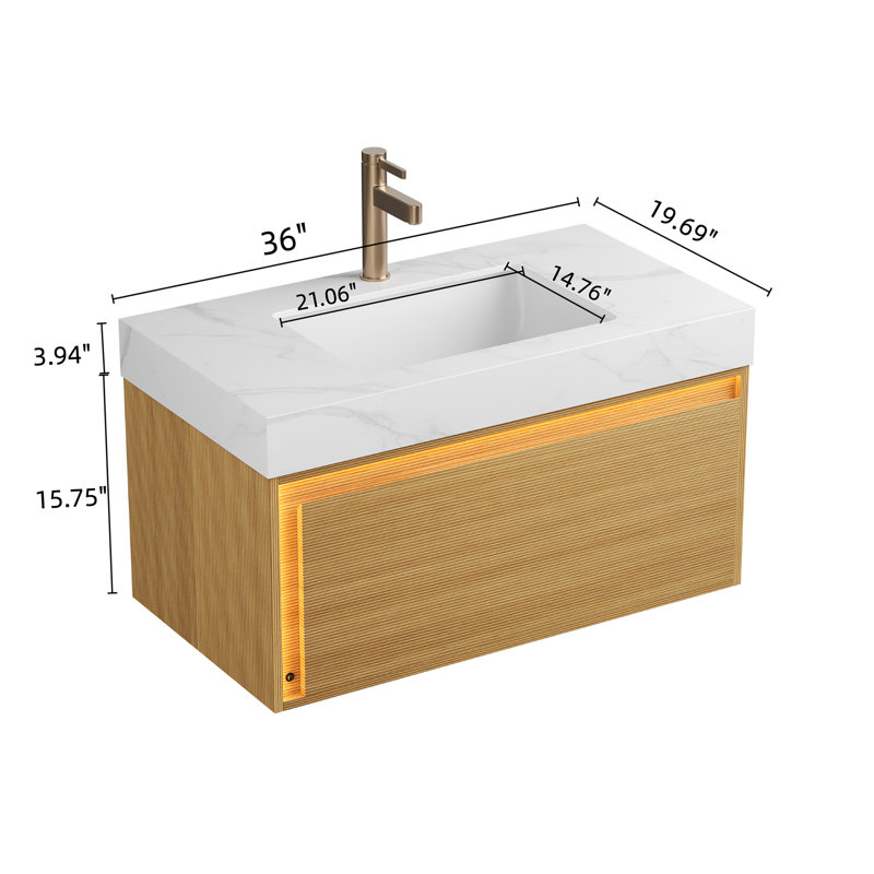 Meuble-lavabo de salle de bain NYAH