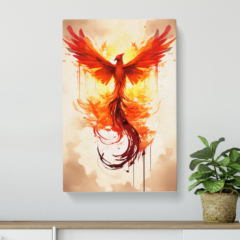 Phoenix Minimalism No.2 - No Frame Print, 50cm H x 35cm W x 3cm D