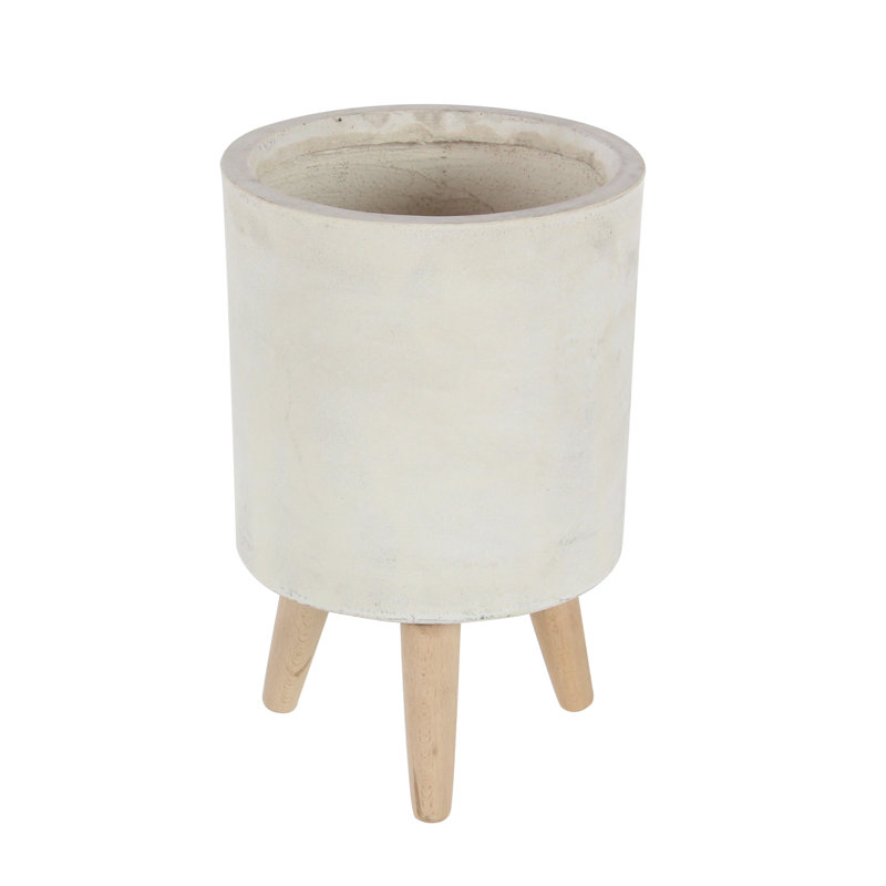 Ralph Metal Planter, Light Gray
