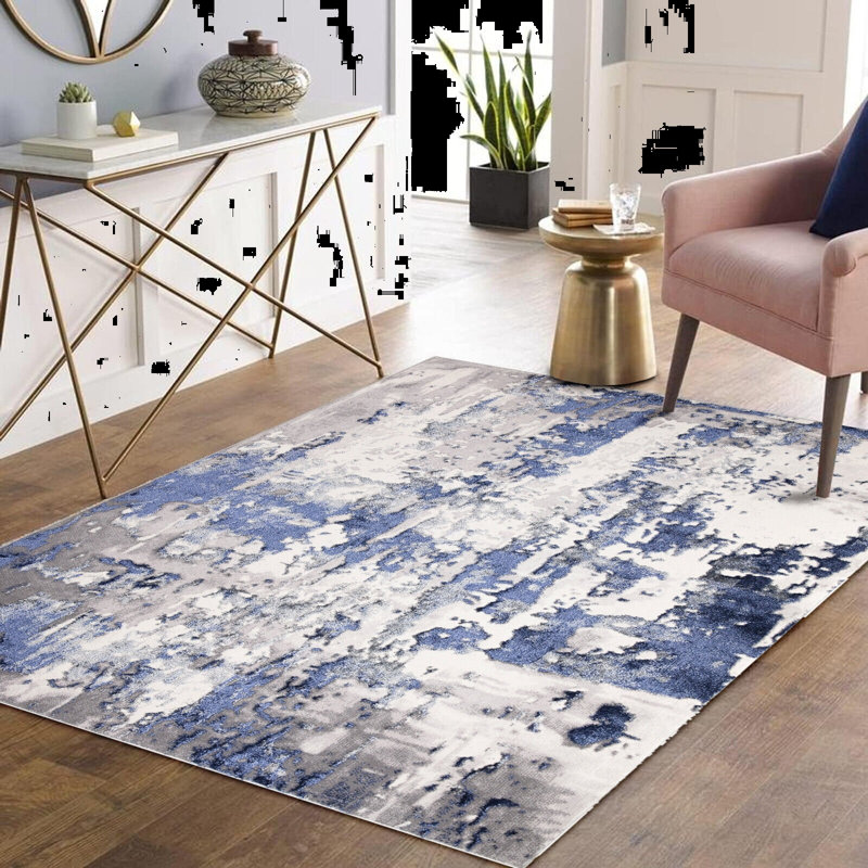 Martez Abstract Area Rug, Round 120cm