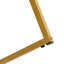 Tabouret de comptoir rembourré 26 "avec structure et dossier en métal pour îlot de cuisine Jessica Modern-130901535-130901542