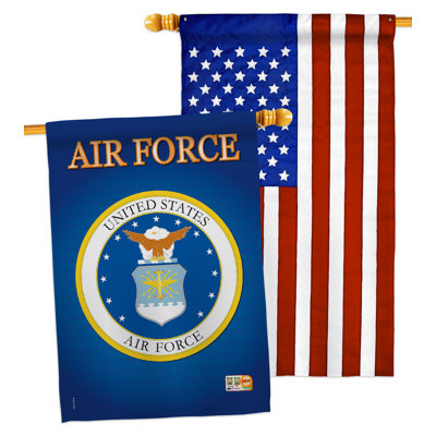 Double Sided 40 in. H x 28 in. W Polyester Independence Day House Flag