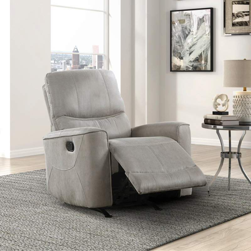 Chaise berçante inclinable de style transitionnel moderne