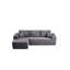 Canapé modulaire de 104 pouces avec méridienne en L, poches latérales, assise profonde et confort modulaire, sans assemblage requis