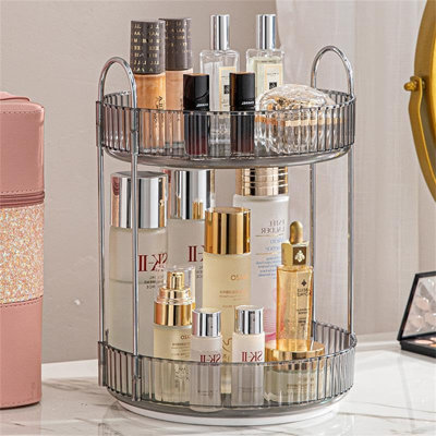 Atos Acrylic 2 Compartment Makeup Organiser
