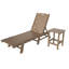 Chaise longue inclinable de 78,2 po avec table Aderson-83552159