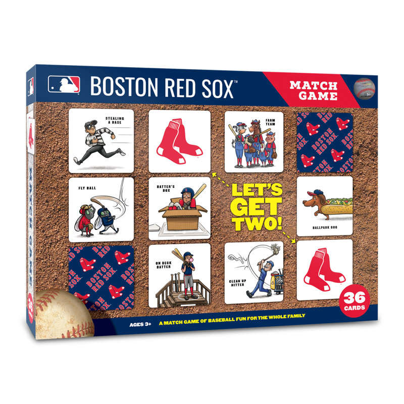 MLB Licensed Memory Match Game, Boston Red