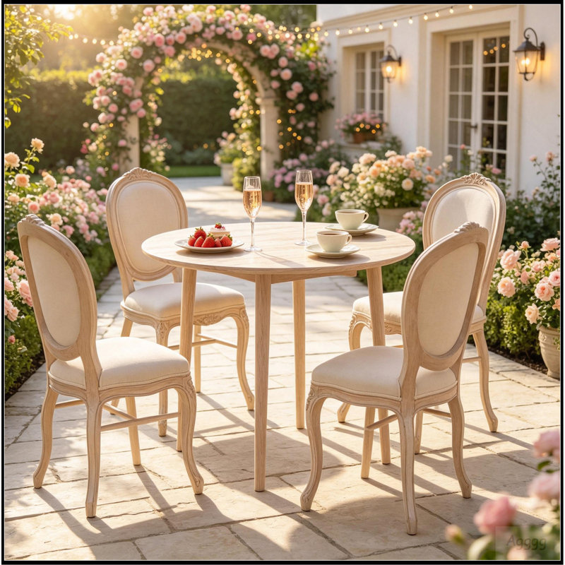Multi-Function Extendable Dining Table,Convertible Drop-Leaf Round Table,Transforming Coffee Table,Small Space Bar Table(Only 1Pcs Table)