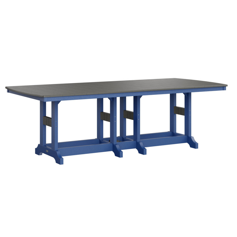 Garden Classic Outdoor Bar Table, Pacific Blue, Coastal Gray