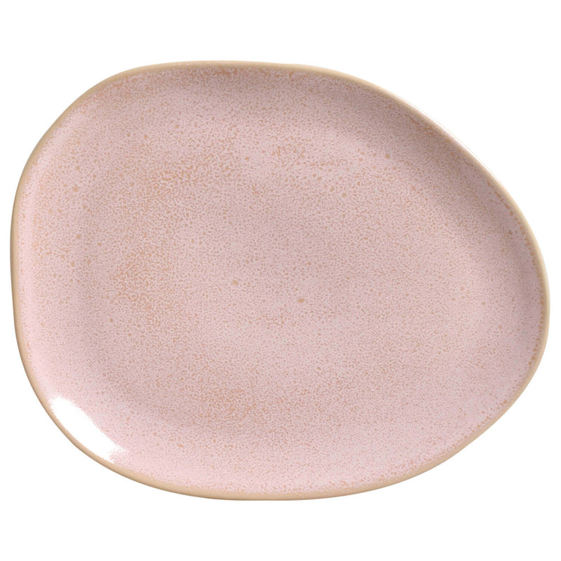 Assiette plate en grès céramique de 12,2 po Litchi - Va au micro-ondes, au four et au lave-vaisselle, par Porto Brasil