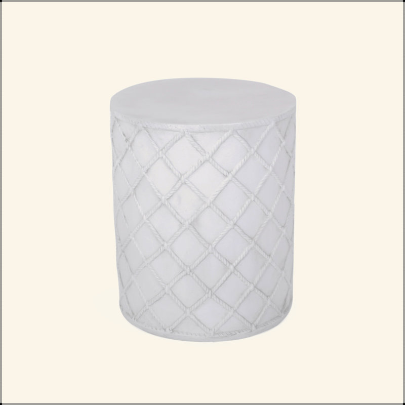 Versatile Lightweight Concrete Side Table With Stylish Pattern For Any Space