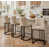 Beige Seat/Black Legs/Faux Leather