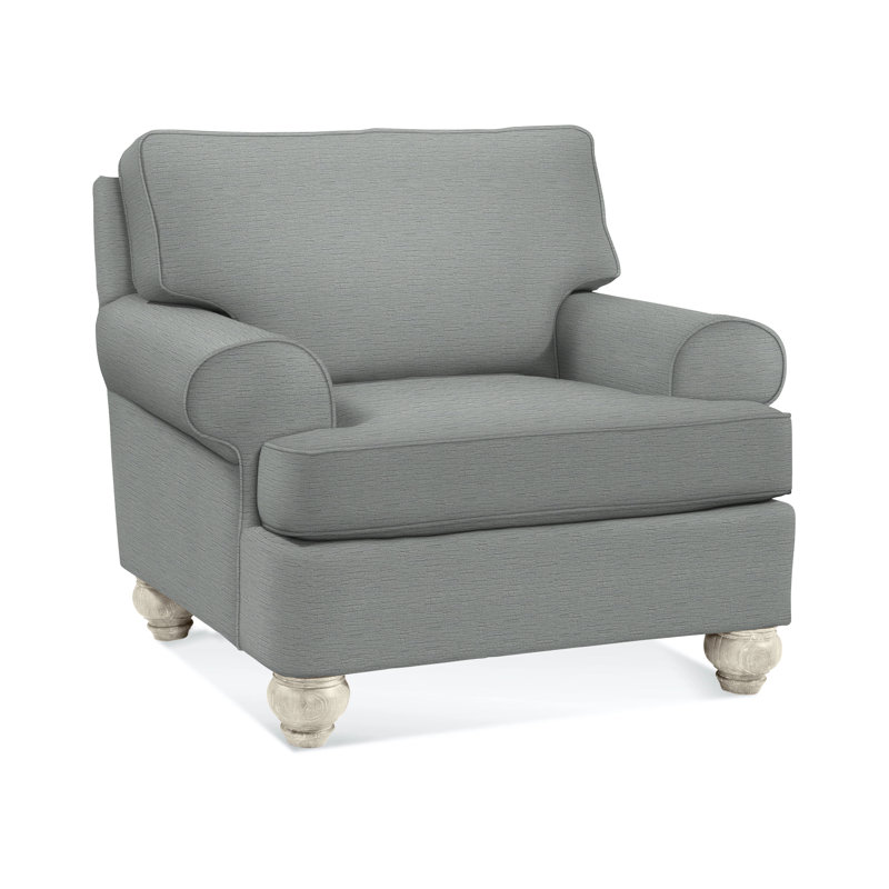 Artisan Landing Armchair, Blue Buffalo Check; 0120-61, Hatteras