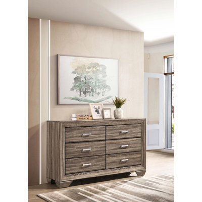 Shept Kauffman 6-drawer Dresser Washed