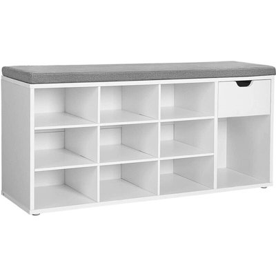10 Pair Shoe Storage Bench