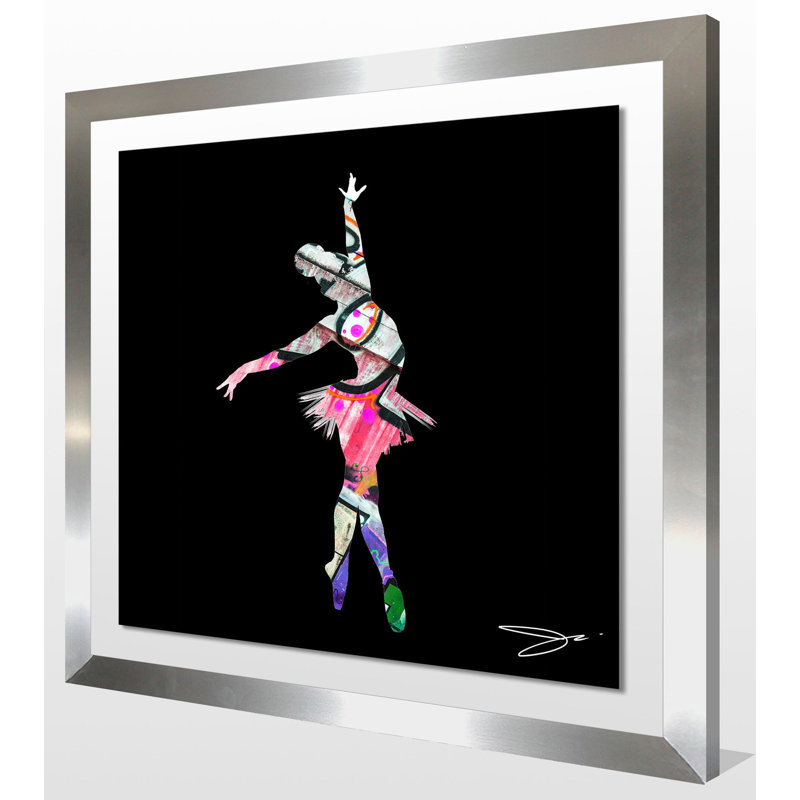 «Dancer 3», impression, Encadrement argenté, H 25,5 po x l 25,5 po x P 1 po