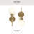 Rigsby Brushed Gold 1-Light Wall Sconce-127683765