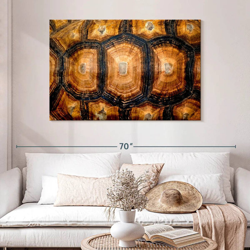 Brampt Turtle Carapace Texture, 32" H x 48" W