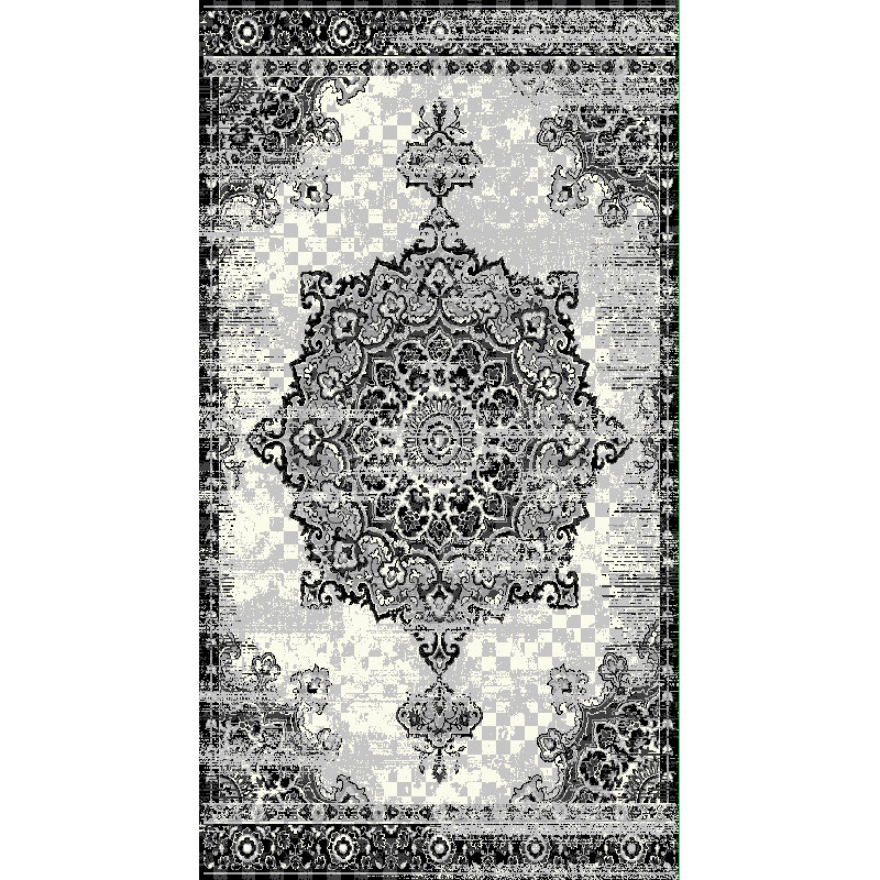 Tapis gris touffeté Brookneal, Rectangle 7 pi x 10 pi
